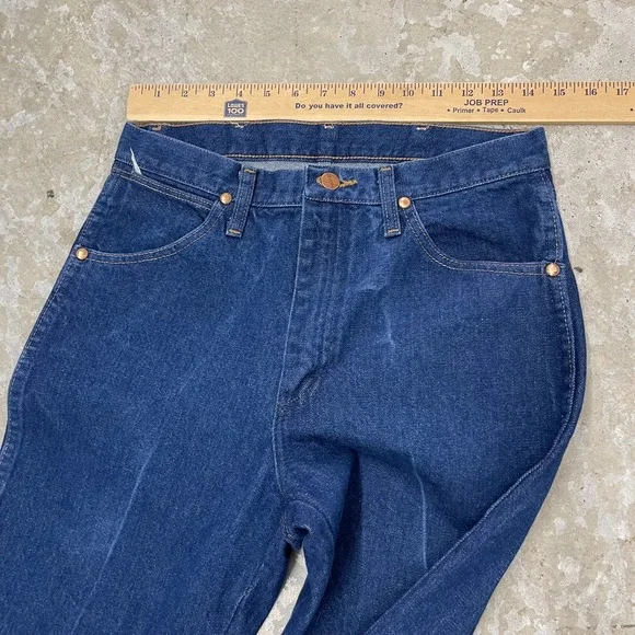 Wrangler Jeans 30x34 Blue Pant Cowboy Western‎ 13MWZ Denim Vintage Fits 28x33 - Picture 12 of 16